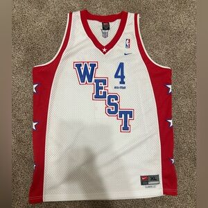 Nike Red and White Chris Webber all star jersey